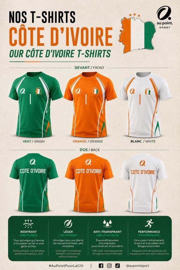 Nos t-shirts Côte d’Ivoire